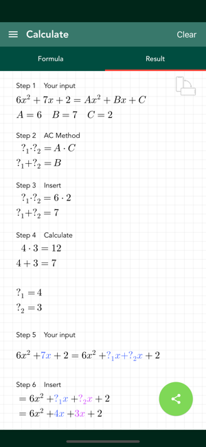 ‎AC Method for Factoring PRO Screenshot