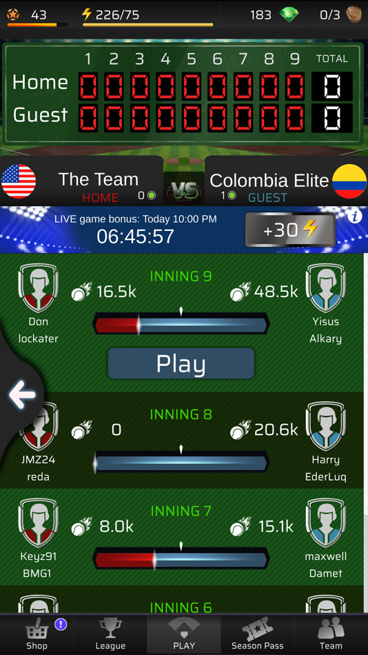 #7. Homerun - Baseball PVP Game (iOS) Bởi: Laser Focus s.r.o.