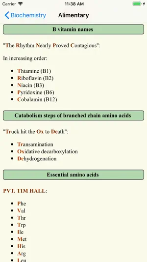 Medical Mnemonics & Quiz screenshot 2
