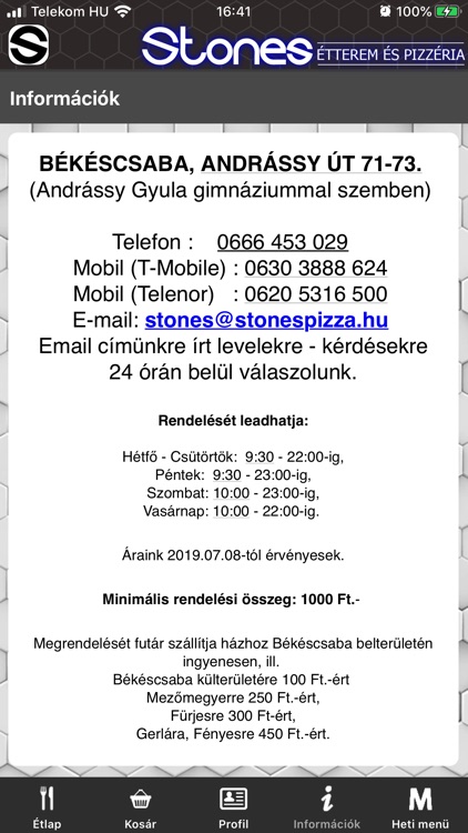 Stones Étterem és Pizzéria screenshot-4