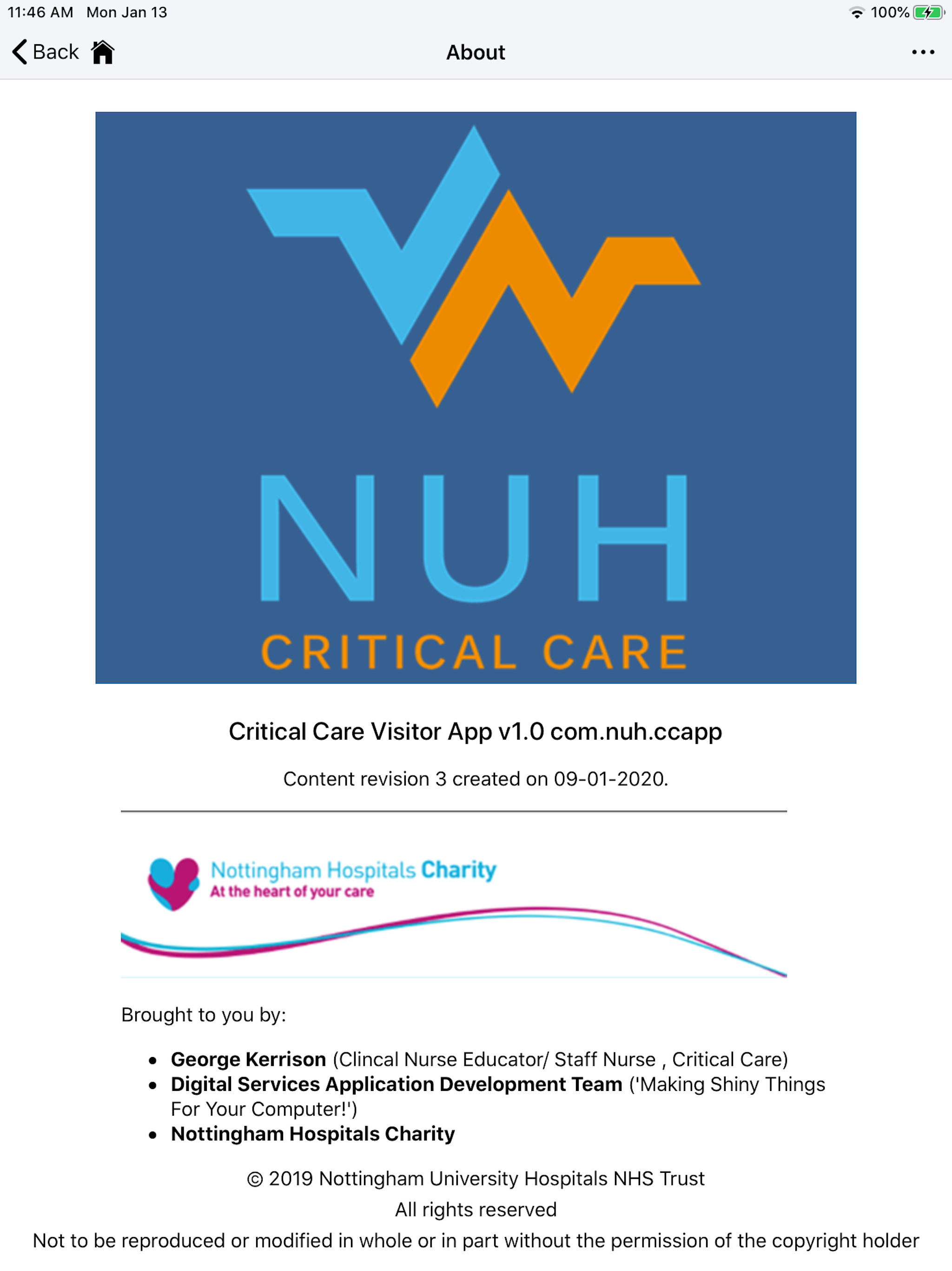 Critical Care Visitors