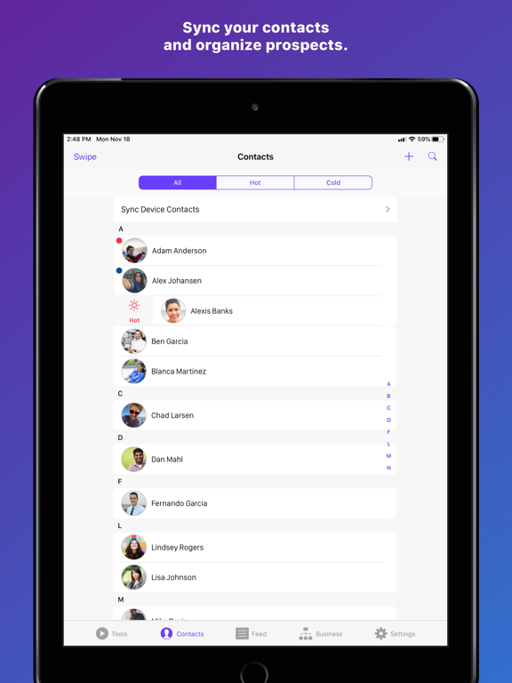 HussleCRM iPad screenshot 4 - Business app