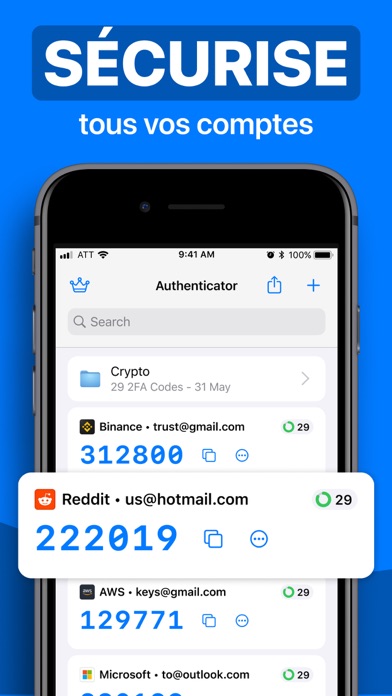 Screenshot #2 pour Authenticator 7
