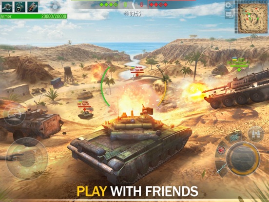 Tank Force: Army Games PVP iPad app afbeelding 1