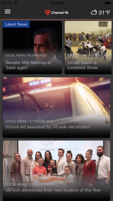 Channel V6 iPhone screenshot 3 - News app