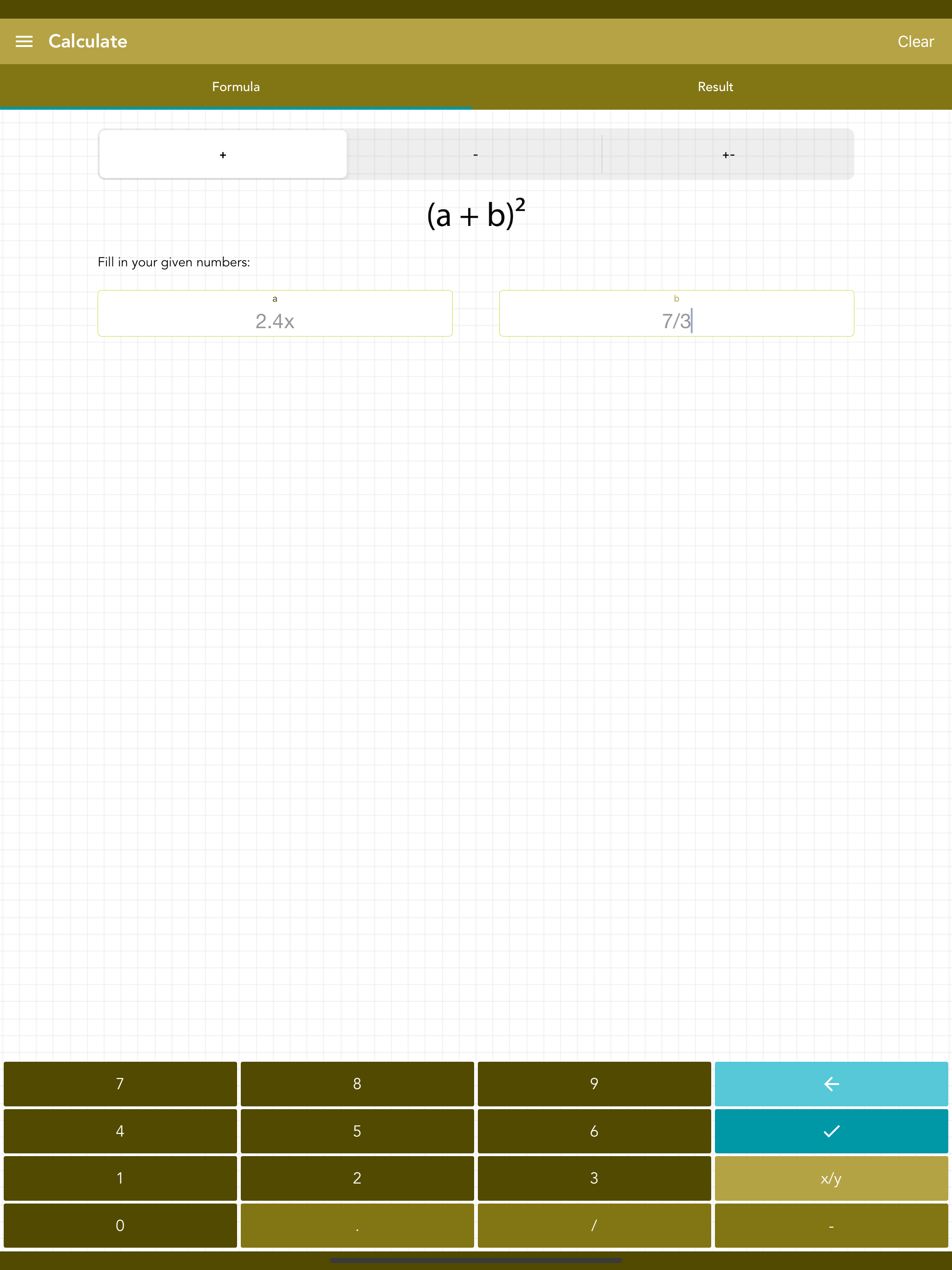 Square of a Binomial PRO
