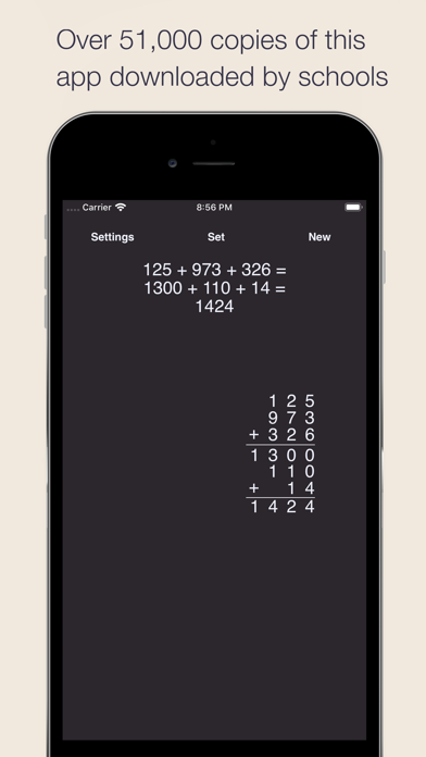 Partial Sums Addition iPhone screenshot