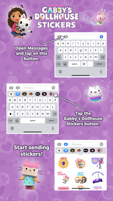Gabby's Dollhouse Stickers Screenshot 1 - AppWisp.com Gabby's Dollhouse Stickers Screenshot 1 - AppWisp.com
