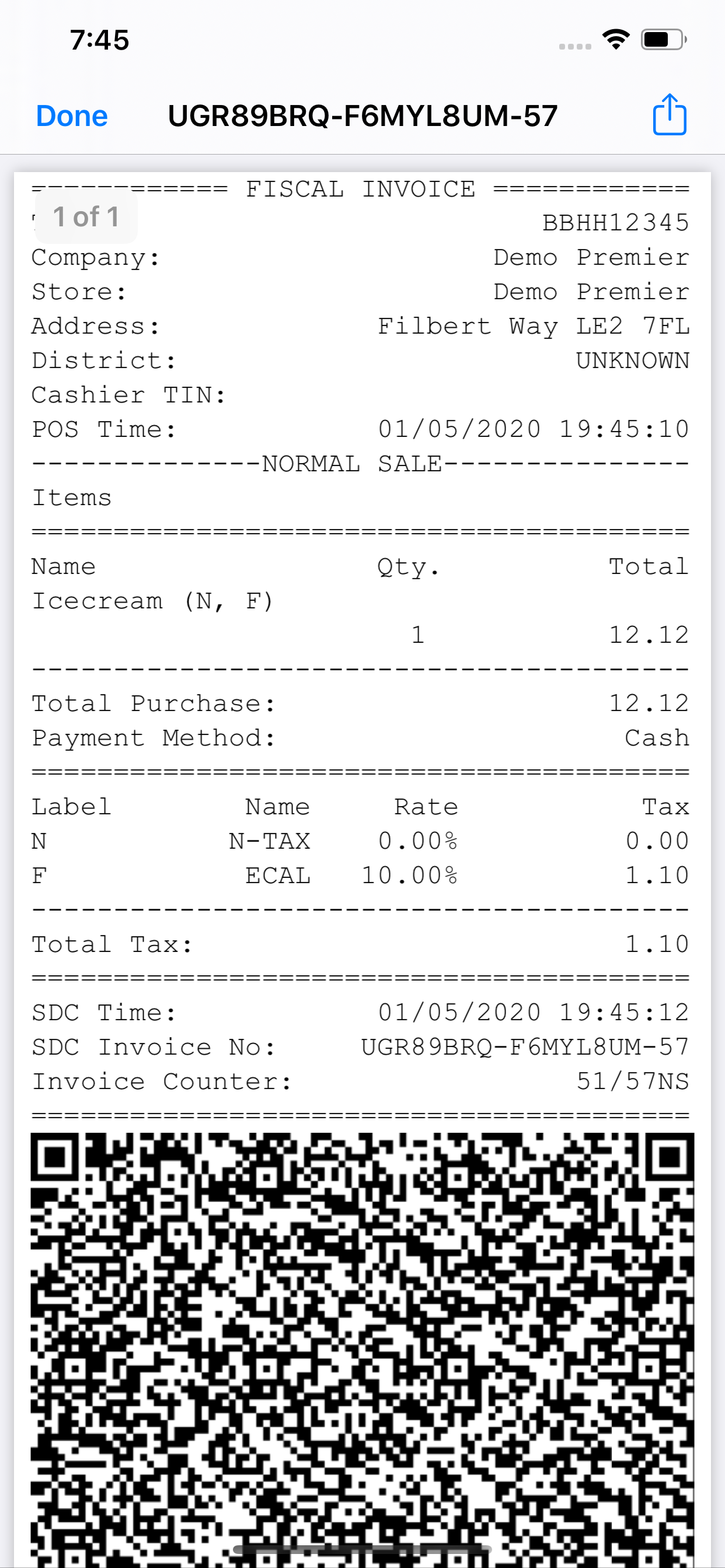 TaxCore mobile POS
