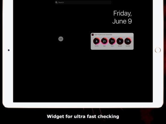 New Year's Eve Counter iPad app afbeelding 3