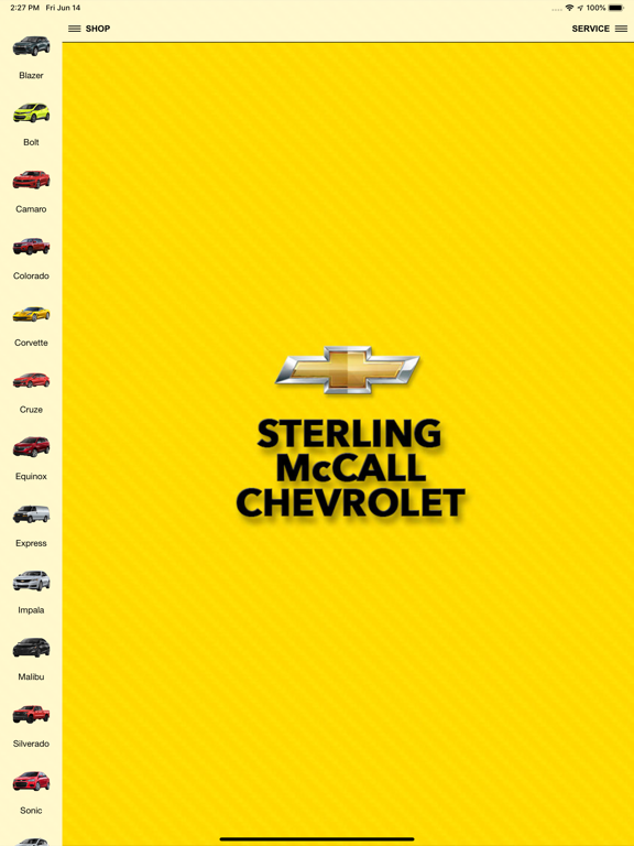 Group 1 Chevrolet Spring iPad screenshot 1 - Shopping app