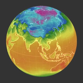 Screenshots (10) 3D Global Temperature Map