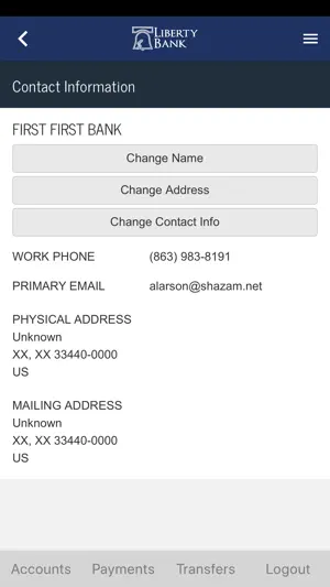 Liberty Bank Mobile screenshot 2