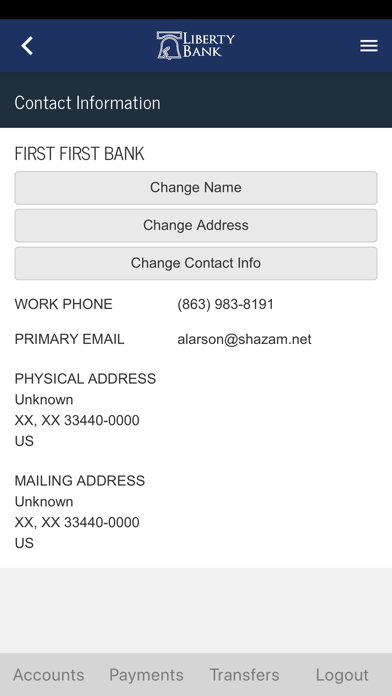 Liberty Bank Mobile Screenshot