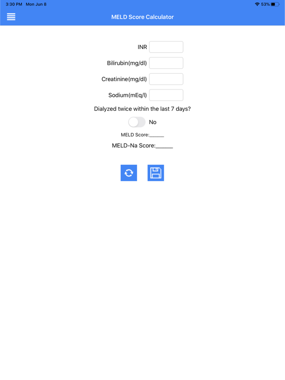MELD Score Calculator