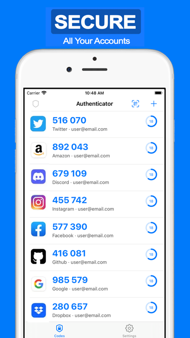 Authenticator App ⋆ Screenshot