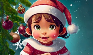 My baby discovers Christmas