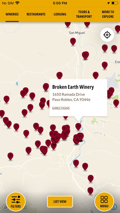 Paso Robles Wine Country Screenshot