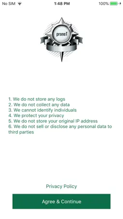 Pronet VPN screenshot 1