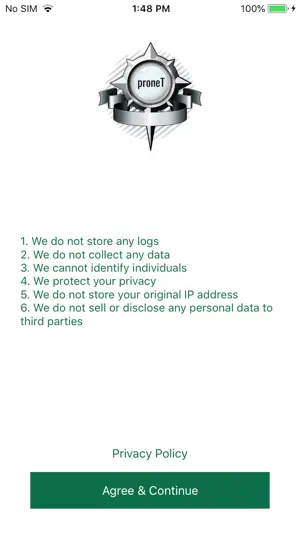 Pronet VPN screenshot 1