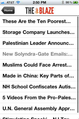 Glenn Beck iPhone screenshot 1 - Entertainment app