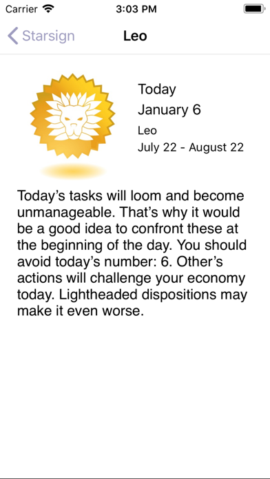 Screenshot #1 pour Your Horoskope