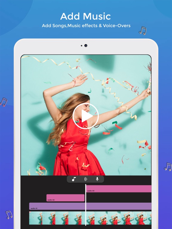 SpeedPro Slow speed video edit iPad screenshot