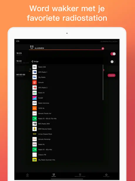 Wekker Radio, Musiek & Timer
