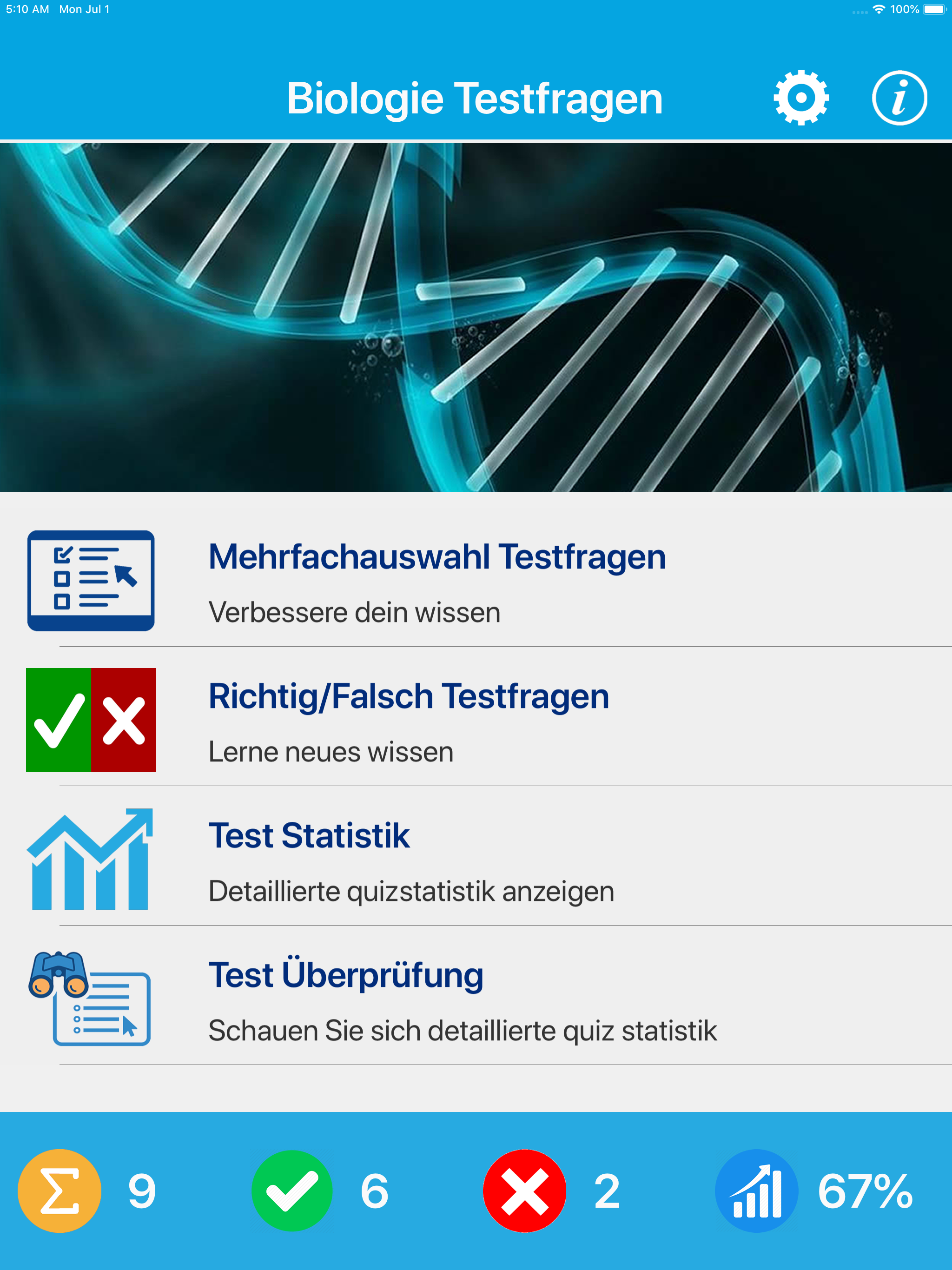 Das Biologie Quiz screenshot 6