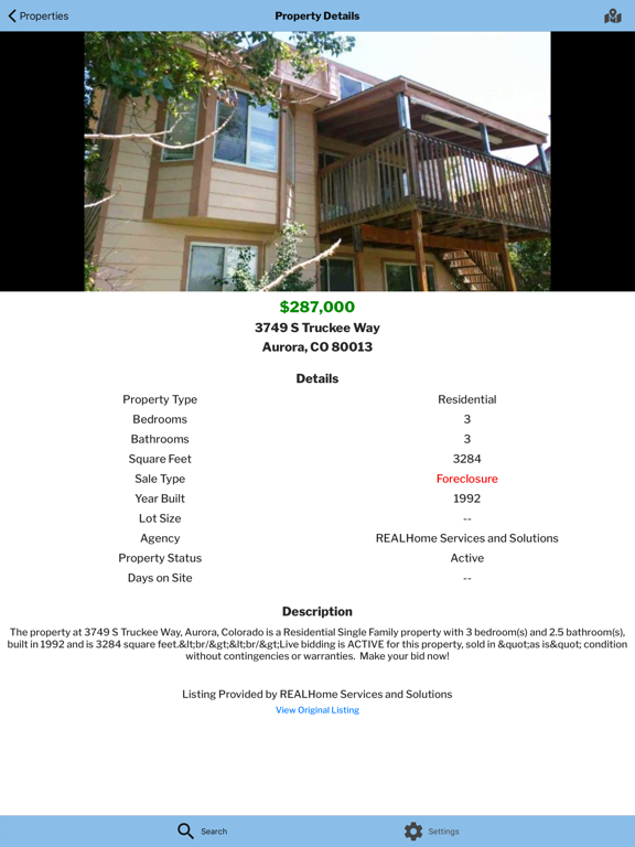 USHUD Foreclosure Home Search iPad screenshot 3 - Business app