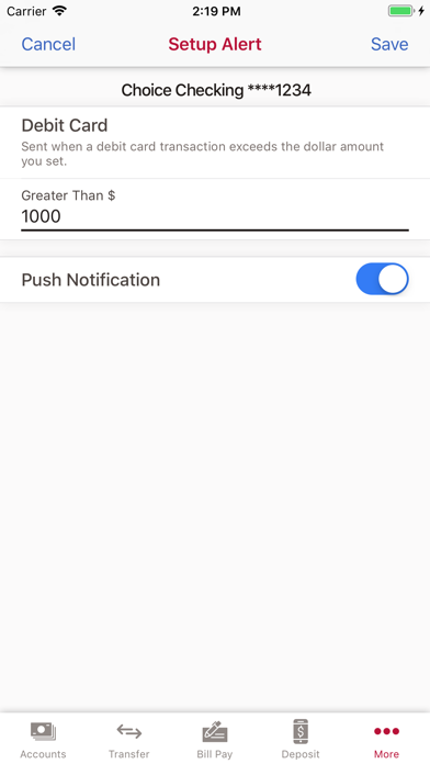 BOK Financial Mobile Banking Screenshot