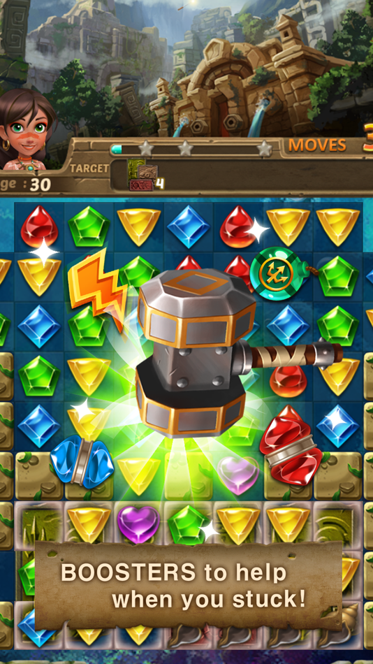 #2. Jewels Atlantis: Puzzle game (iOS) 来自: ACTIONFIT