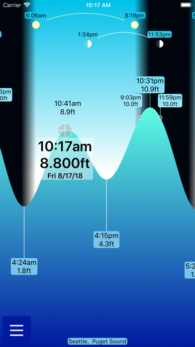 Tyde - US tides, works offline iPhone screenshot 4 - Navigation app