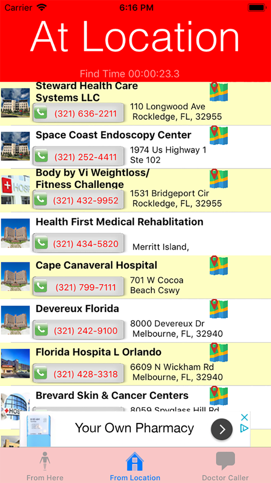 #4. HospitalLocators (iOS) Podle: Randolph W Duerr