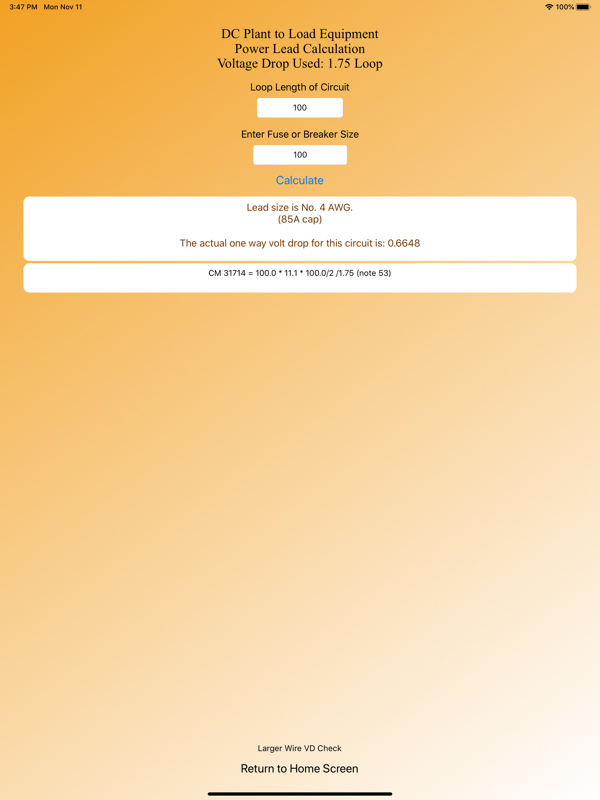 leaDCalc