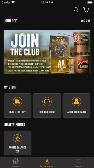 Black Rifle Coffee Company Screenshot