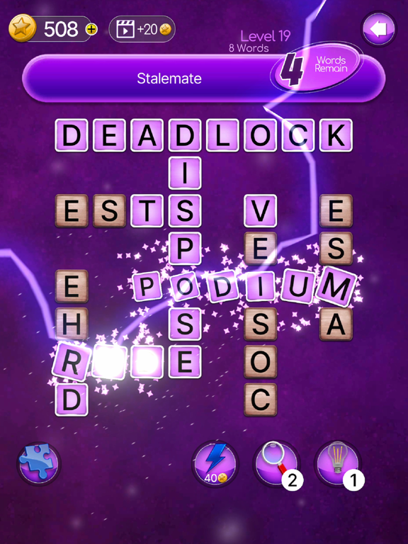 sQworble: Fun Crossword Puzzle iPad screenshot 4 - Games app