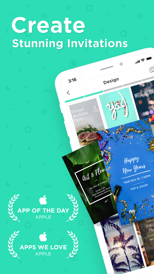 #10. Hobnob Party Invitation Maker (iOS) Bởi: Hobnob Events