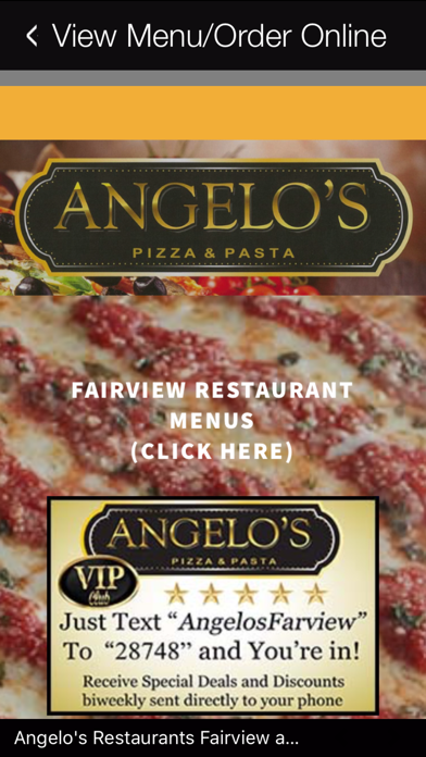 Angelo’s Pizza & Pasta Screenshot