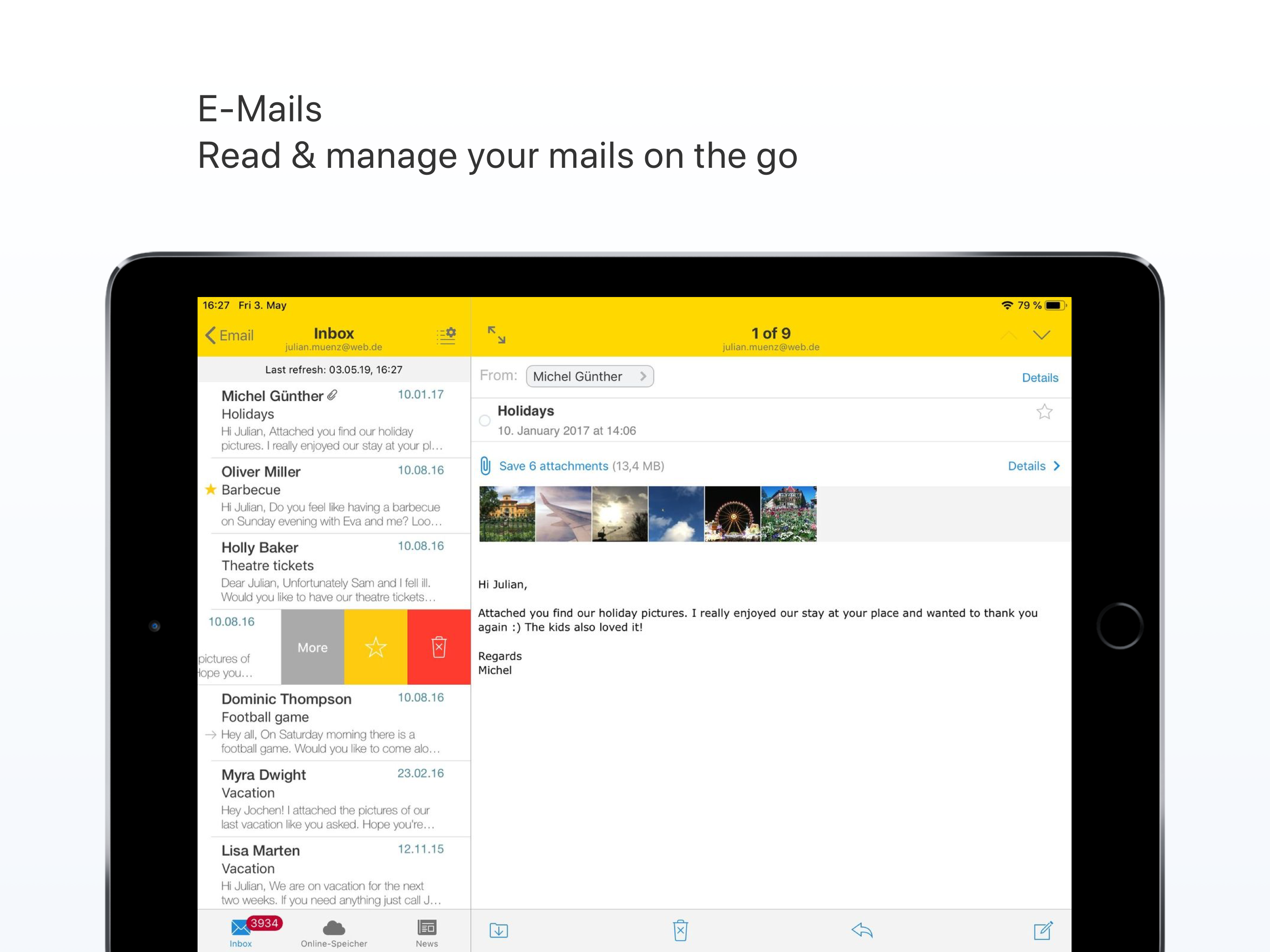WEB.DE - Mail, Cloud & News