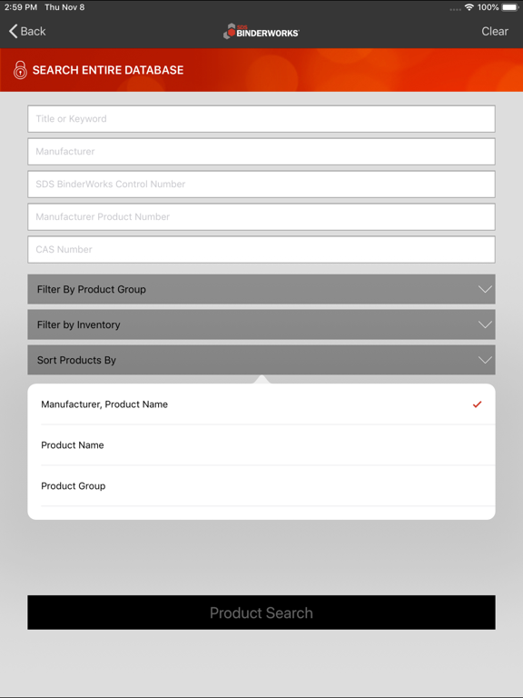 Screenshot #6 pour SDS BinderWorks Mobile
