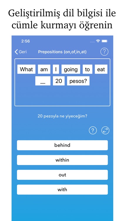 İngilizce öğren - Cümle Kur