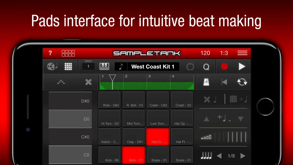 Скриншот SampleTank CS на iPhone 4