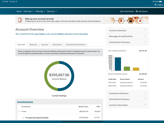 InvestLink iPad screenshot 2 - Finance app