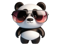 Sunglasses Panda Stickers