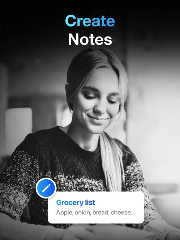 Notes Air - Simple Notes iPad screenshot 1 - Productivity app