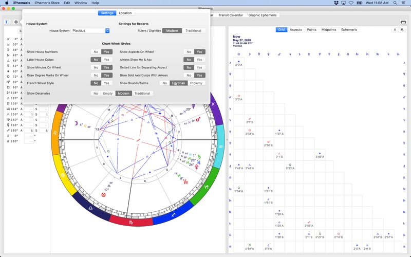 iPhemeris Astrology screenshot