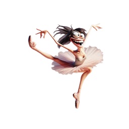 Goofy Ballet Stickers