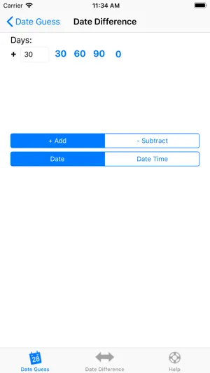 Date T Calc screenshot 2