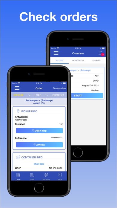 Trans-IT driver app Screenshot